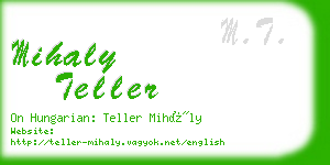 mihaly teller business card